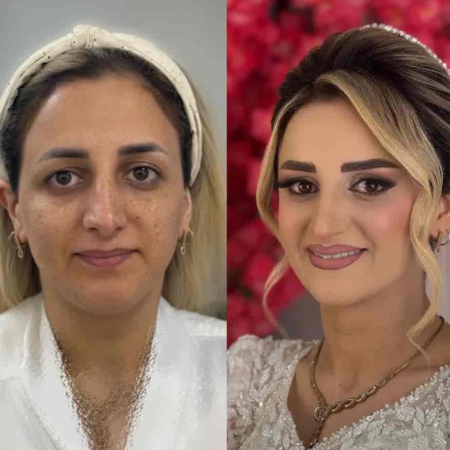 میکاپ و شینیون vip عروس در رحیم آباد رودسر